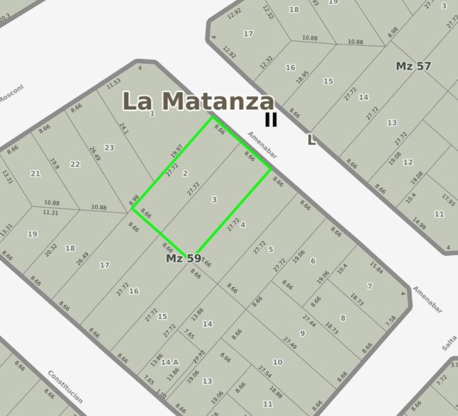 plano ARBA Parcelas 2 y 3