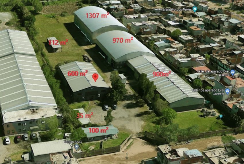 Vista superficie edificada