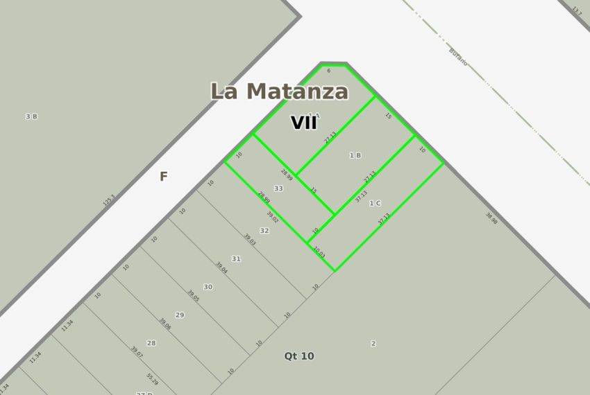 Plano ARBA 4 Lotes Esquina